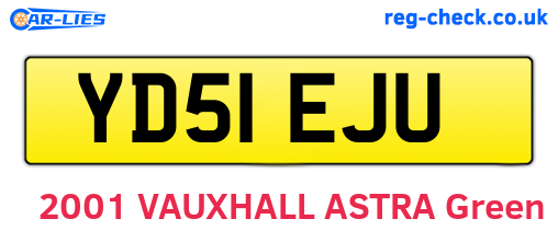 YD51EJU are the vehicle registration plates.