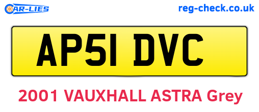 AP51DVC are the vehicle registration plates.