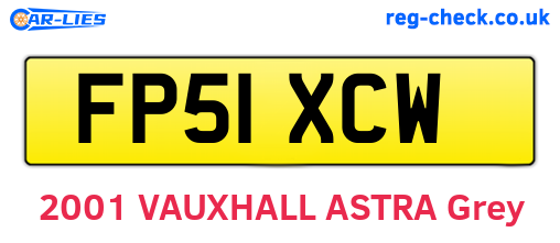 FP51XCW are the vehicle registration plates.