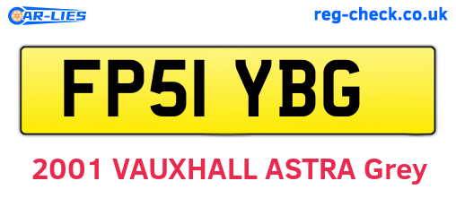 FP51YBG are the vehicle registration plates.