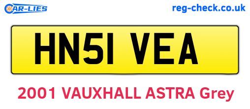 HN51VEA are the vehicle registration plates.