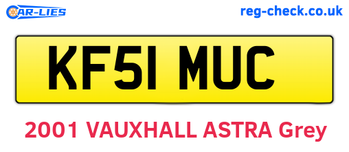KF51MUC are the vehicle registration plates.