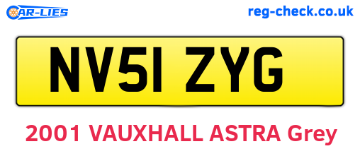 NV51ZYG are the vehicle registration plates.