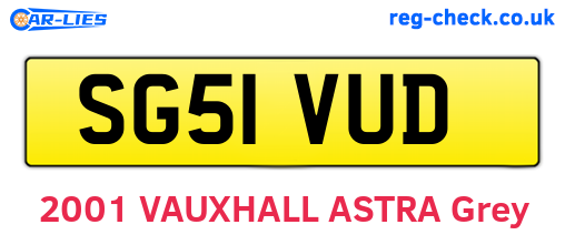 SG51VUD are the vehicle registration plates.