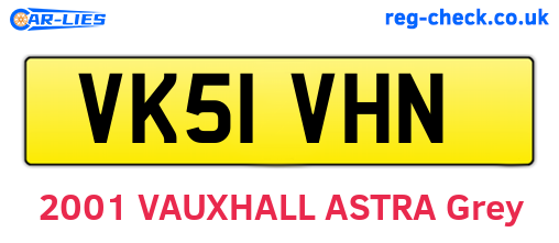 VK51VHN are the vehicle registration plates.