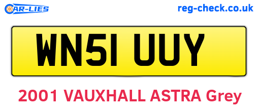 WN51UUY are the vehicle registration plates.