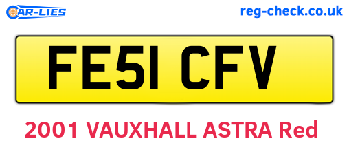 FE51CFV are the vehicle registration plates.