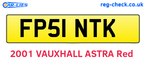 FP51NTK are the vehicle registration plates.