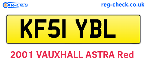 KF51YBL are the vehicle registration plates.