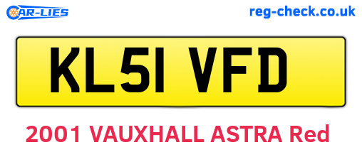 KL51VFD are the vehicle registration plates.