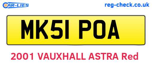 MK51POA are the vehicle registration plates.