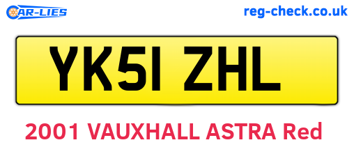 YK51ZHL are the vehicle registration plates.