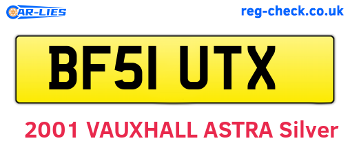 BF51UTX are the vehicle registration plates.