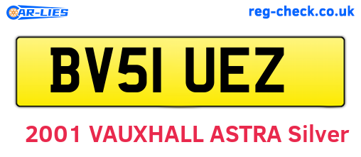 BV51UEZ are the vehicle registration plates.