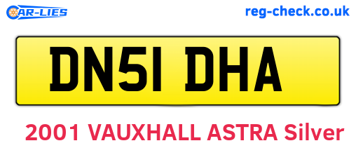 DN51DHA are the vehicle registration plates.