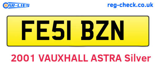 FE51BZN are the vehicle registration plates.