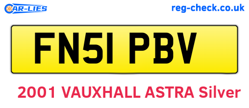 FN51PBV are the vehicle registration plates.