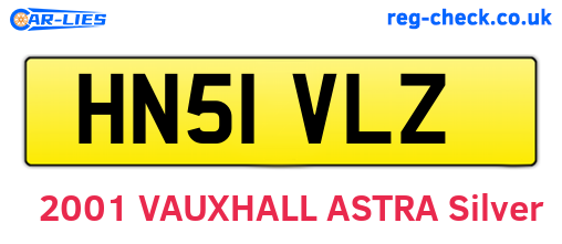 HN51VLZ are the vehicle registration plates.