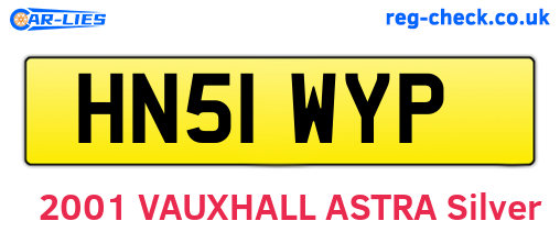 HN51WYP are the vehicle registration plates.