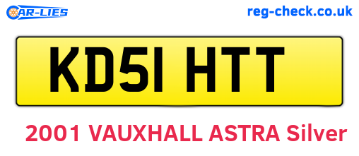 KD51HTT are the vehicle registration plates.