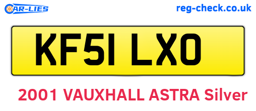 KF51LXO are the vehicle registration plates.