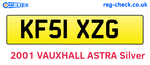KF51XZG are the vehicle registration plates.
