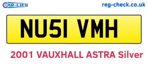 NU51VMH are the vehicle registration plates.