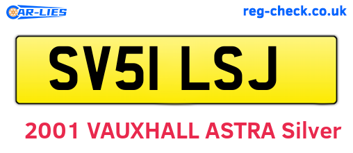 SV51LSJ are the vehicle registration plates.