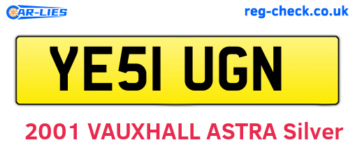 YE51UGN are the vehicle registration plates.
