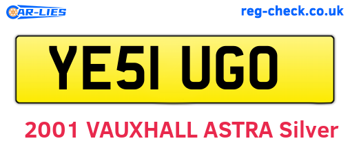 YE51UGO are the vehicle registration plates.