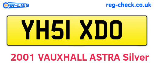 YH51XDO are the vehicle registration plates.