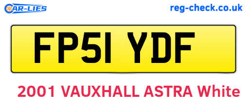 FP51YDF are the vehicle registration plates.