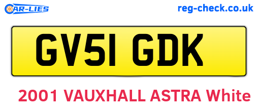 GV51GDK are the vehicle registration plates.