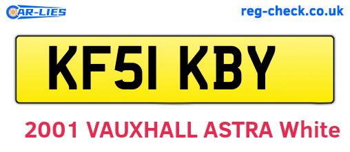 KF51KBY are the vehicle registration plates.