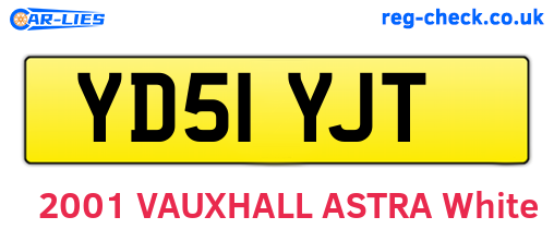 YD51YJT are the vehicle registration plates.