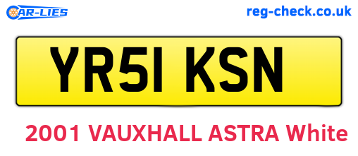 YR51KSN are the vehicle registration plates.