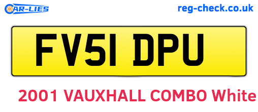 FV51DPU are the vehicle registration plates.