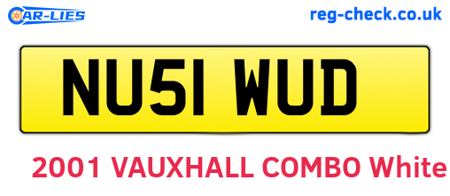 NU51WUD are the vehicle registration plates.