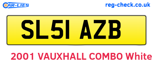 SL51AZB are the vehicle registration plates.