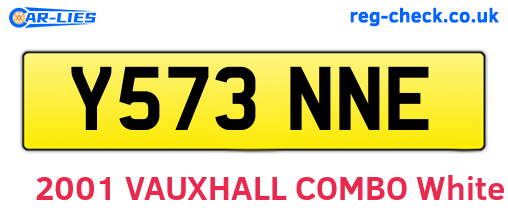 Y573NNE are the vehicle registration plates.