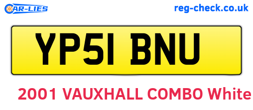 YP51BNU are the vehicle registration plates.