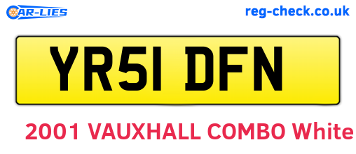 YR51DFN are the vehicle registration plates.
