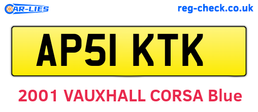 AP51KTK are the vehicle registration plates.