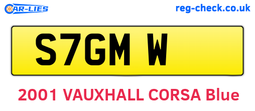 S7GMW are the vehicle registration plates.