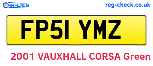 FP51YMZ are the vehicle registration plates.