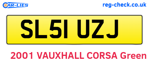 SL51UZJ are the vehicle registration plates.