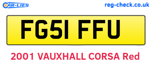 FG51FFU are the vehicle registration plates.