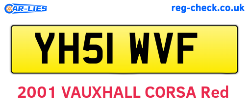 YH51WVF are the vehicle registration plates.