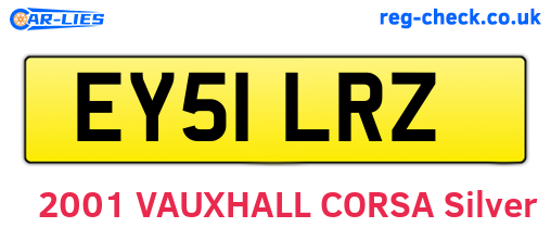 EY51LRZ are the vehicle registration plates.