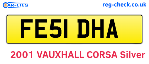 FE51DHA are the vehicle registration plates.